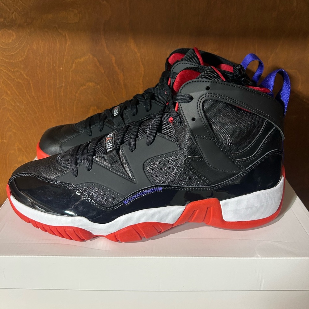 Jordan Black and Red Athletic Shoes - Picture 2 of 5